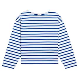 Céline-Top da marinaio in jersey a righe a maniche lunghe CELINE Bianco/TXS blu-Multicolore