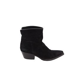 Sartore Botas occidentales de gamuza Negro