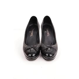 Chanel-Leather Heels-Black