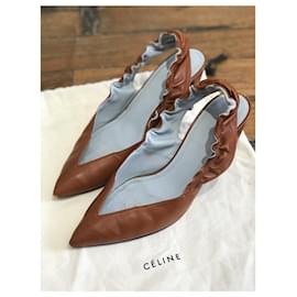 Céline-CELINE  Heels T.eu 40 leather-Camel