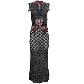 Autre Marque-Etro Black Multi Knit Maxi Dress-Black