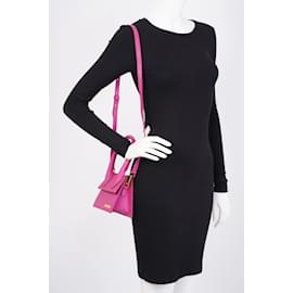 Jacquemus-Jacquemus Le Chiquito Moyen Hot Pink Leather-Pink