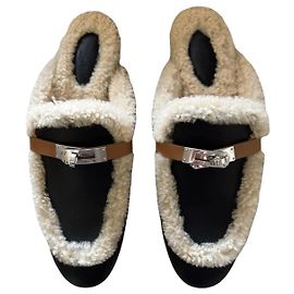Hermès Mules Black
