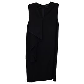 Vestido assimétrico sem mangas Joseph em acetato preto Preto