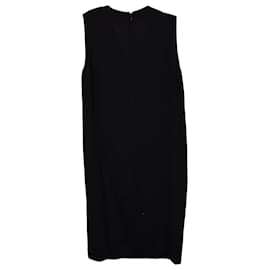Joseph-Joseph Asymmetric Sleeveless Dress in Black Acetate-Black