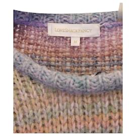 LoveShackFancy-LoveShackFancy Rainbow Knit Sweater in Multicolor Wool-Multiple colors