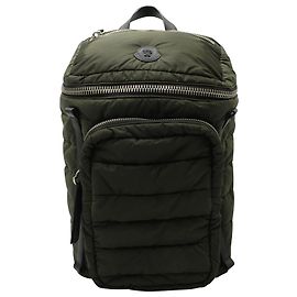 Mochila acolchoada Moncler New Yannick Zaino em nylon verde Verde