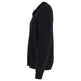 Burberry-Burberry Logo Half-Zip Sweater in Black Cashmere-Black