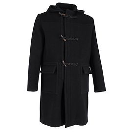 Gucci Dufflecoat aus schwarzer Wolle Schwarz