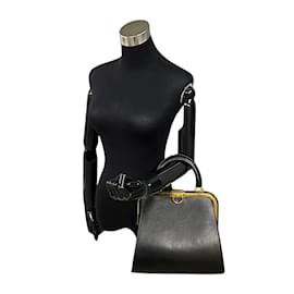 Dior-Vintage Arzttasche aus Leder-Schwarz