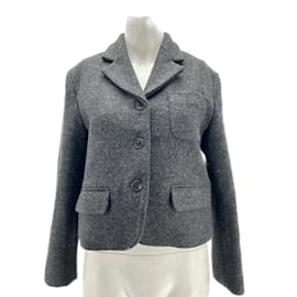 Autre Marque-NICHT SIGN / UNSIGNED Jacken T.Internationale M-Wolle-Grau