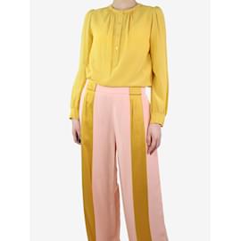 Chloé-Yellow silk blouse - size UK 8-Yellow