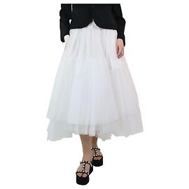 Comme Des Garcons Weißer Tüllrock - Größe M Weiß