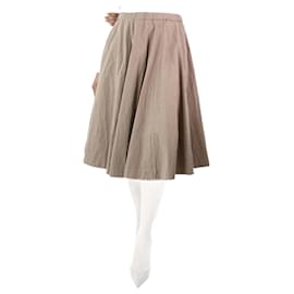 Autre Marque-Taupe flared skirt - size S-Brown