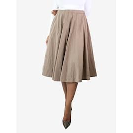 Autre Marque-Taupe flared skirt - size S-Brown
