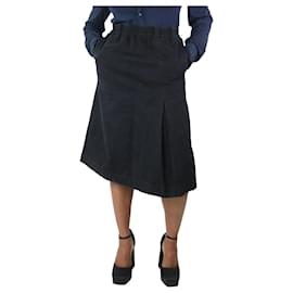 Autre Marque-Black denim midi skirt - size M-Black