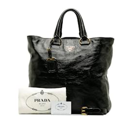Prada-Vitello Shine Tote Bag BN1713-Black