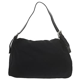 Fendi-FENDI Mamma Baguette Shoulder Bag Nylon Black 2308 26325 008 Auth ep2543-Black