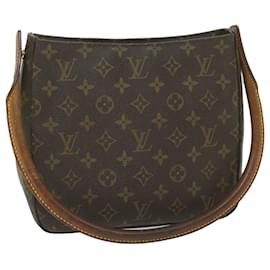 Louis Vuitton-Bolsa de ombro LOUIS VUITTON Monograma Looping MM M51146 LV Auth bs10646-Monograma