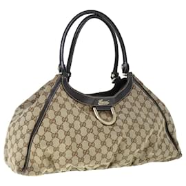 Gucci-GUCCI GG Canvas Shoulder Bag Beige 189835 Auth ep2509-Beige