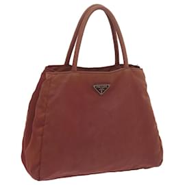 Prada-PRADA Hand Bag Nylon Red Auth ti1371-Red