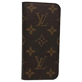 Louis Vuitton-Capa para iPhone com monograma LOUIS VUITTON Amarelo M61908 LV Auth hk990-Amarelo,Monograma