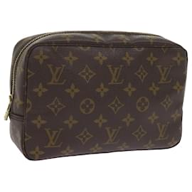 Louis Vuitton-Louis Vuitton Monogram Trousse Toilette 23 Bolsa de Embreagem M47524 LV Auth am5343-Monograma