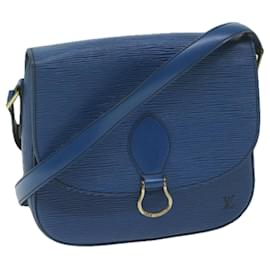 Louis Vuitton-LOUIS VUITTON Epi Saint Cloud GM Shoulder Bag Blue M52195 LV Auth ar10981b-Blue