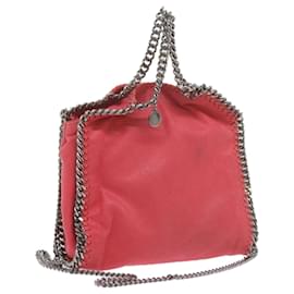 Autre Marque-Stella MacCartney Quilted Chain Falabella Shoulder Bag Suede Pink Auth 59749-Pink
