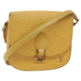 Louis Vuitton-LOUIS VUITTON Epi Saint Cloud PM Shoulder Bag Yellow M52219 LV Auth 60851-Yellow
