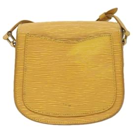 Louis Vuitton-Bolsa tiracolo LOUIS VUITTON Epi Saint Cloud PM amarela M52219 Autenticação de LV 60851-Amarelo