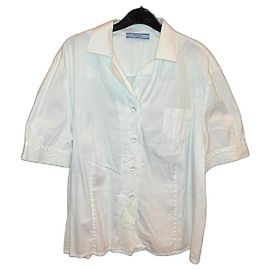 Camisa de algodón blanca Prada Blanco