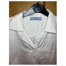 Prada-camisa blanca PRADA-Blanco