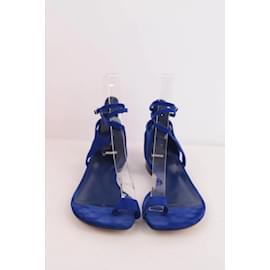 Hermès-Sandalias de camurça-Azul