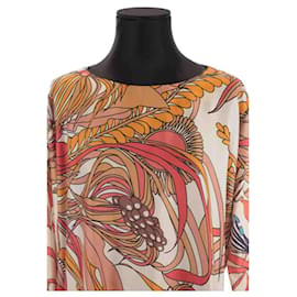 La Prestic Ouiston-Blusa de seda-Multicolor
