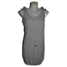 See by Chloé-Mixed wool dress-Grey