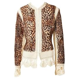 Christian Dior-John Galliano for Christian Dior jacket 2005 it 42 fr 38 Mizza Bricard leopard-Multiple colors