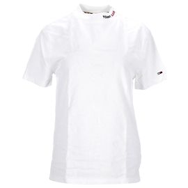 Tommy Hilfiger Camiseta masculina com gola alta Branco