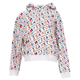 Tommy Hilfiger-Womens All Over Print Hoody-White