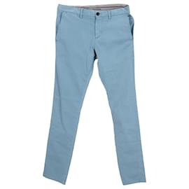 Tommy Hilfiger-Pantaloni chino slim fit da uomo Th Flex-Blu,Blu chiaro
