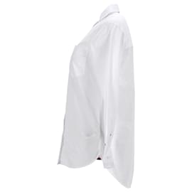Tommy Hilfiger-Herren-Langarmhemd mit schmaler Passform, gewebtes Oberteil-Weiß