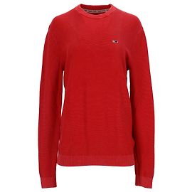 Tommy Hilfiger Gewaschenes Herren-Sweatshirt mit Rundhalsausschnitt Rot