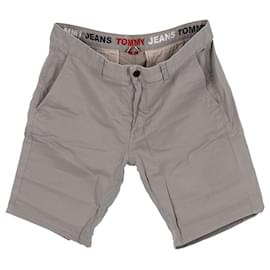 Tommy Hilfiger-Mens Twill Fitted Straight Shorts-Green,Khaki