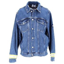Tommy Hilfiger Giacca da camionista in denim oversize da uomo Blu