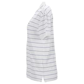 Tommy Hilfiger-Polo en coton à fines rayures pour homme-Blanc
