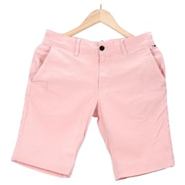 Tommy Hilfiger-Mens Stretch Cotton Shorts-Peach