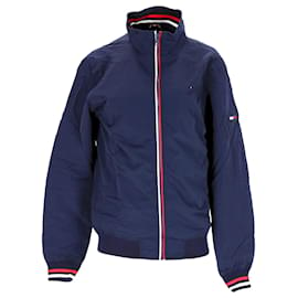 Tommy Hilfiger-Herren-Bomberjacke aus Nylon-Marineblau