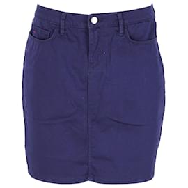 Tommy Hilfiger-Womens Cotton 5 Pockets Skirt-Navy blue