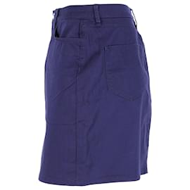Tommy Hilfiger-Algodão feminino 5 Saia com bolsos-Azul marinho