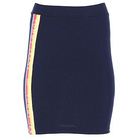 Tommy Hilfiger Damen-Bodycon-Rock mit Logo-Tape Marineblau
